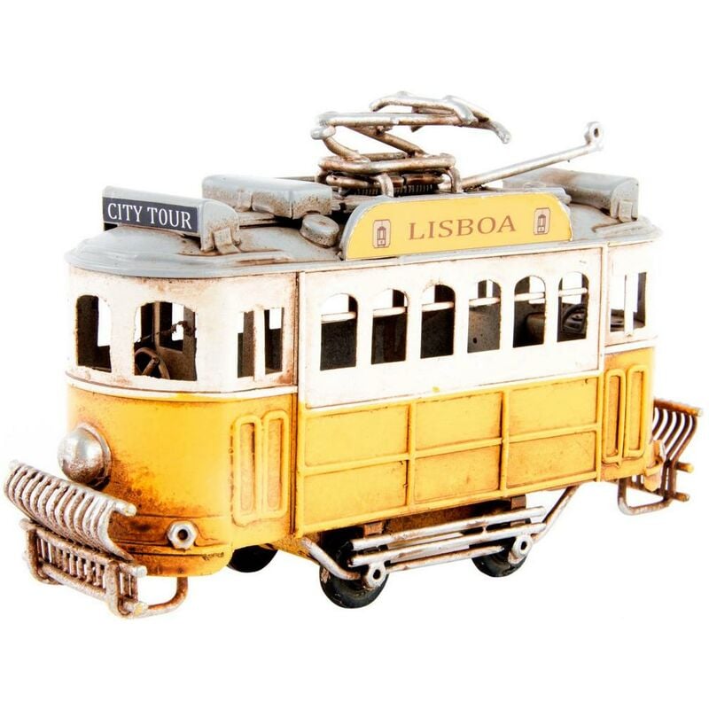 

Vehículo DKD Home Decor Lisboa Decorativo Amarillo Metal (13 x 5 x 8 cm)