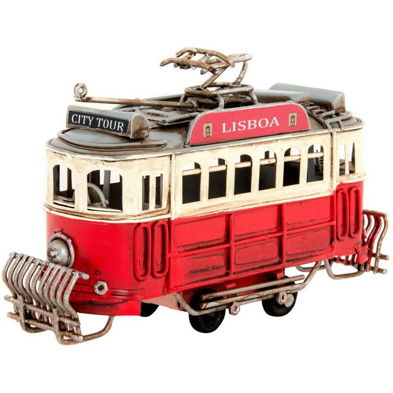 

Vehículo DKD Home Decor Lisboa Decorativo Rojo Metal (14 x 4 x 8 cm)