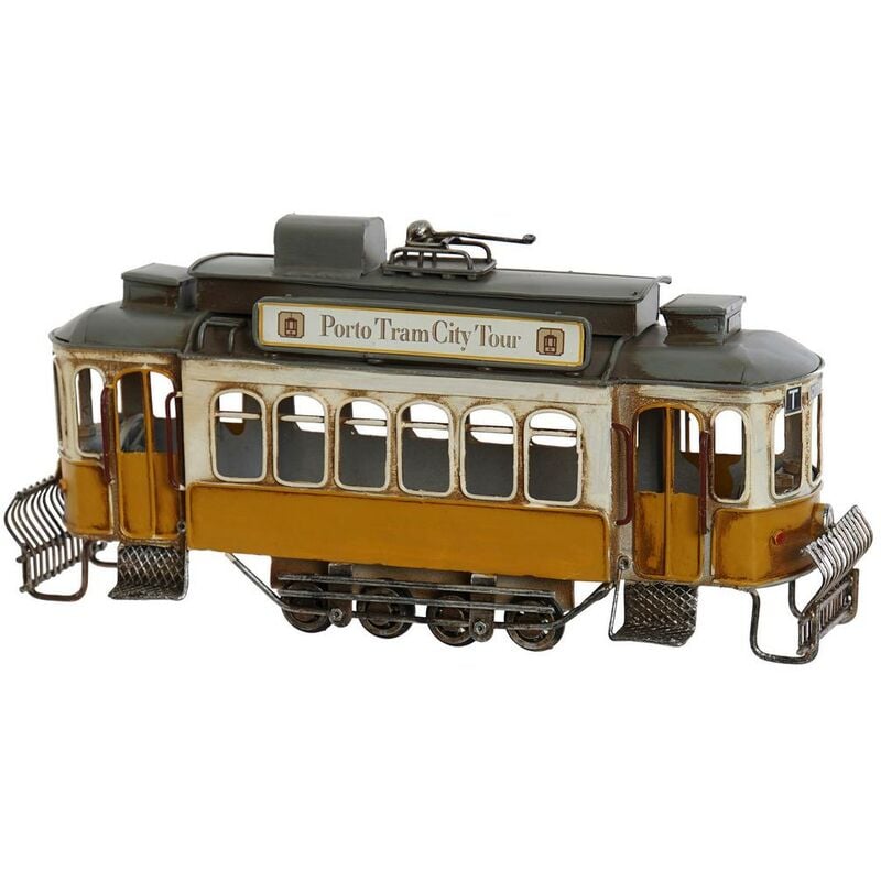 

Vehículo DKD Home Decor Porto Tram City Tour Decorativo Metal (28 x 8 x 14 cm)
