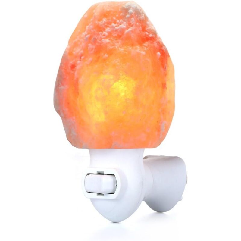 Veilleuse-15W Lampe à Sel Himalaya en Cristal Naturelle 400g [Classe énergétique A+]