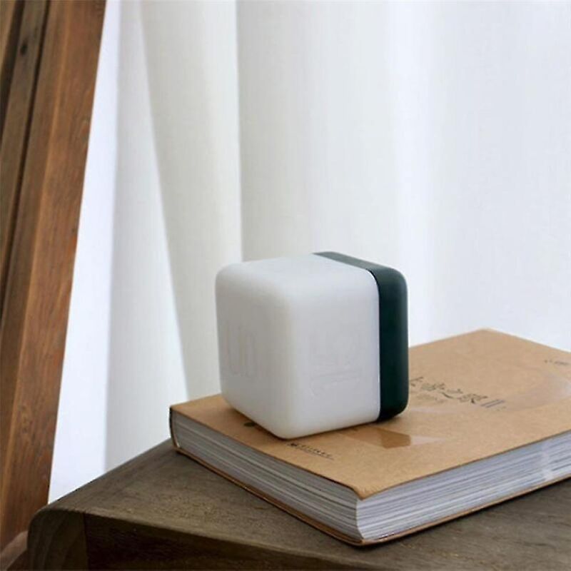 Veilleuse à bascule amusante avec chargement intelligent et minuterie pour chambre à coucher, led en hêtre