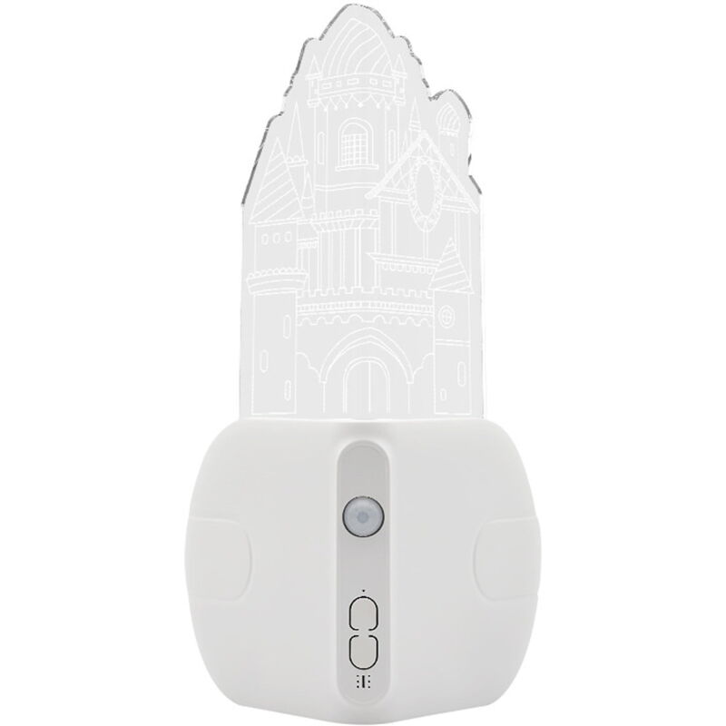 Feiyue - Veilleuse à induction en acrylique, château, éclairage mural intelligent, éclairage d'angle, couloir, veilleuse, cadeau