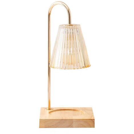 Veilleuse à intensité variable, lampe chauffe-bougie parfumée, lampe chauffante de table