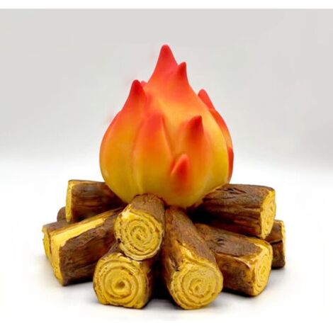Veilleuse artificielle en forme de feu de camp, brasero pliable 3D à LED, petite veilleuse électrique en forme de bûche artificielle, décoration pour Halloween, Noël, bar, maison, jardin, cour