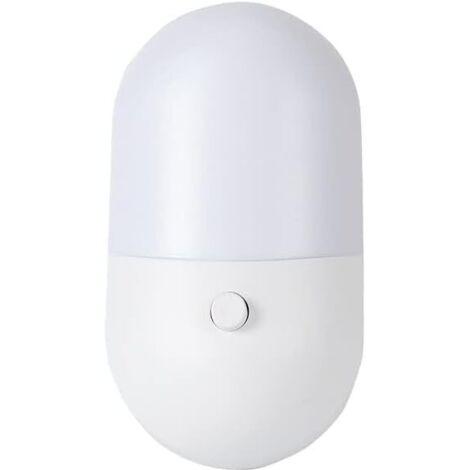 Veilleuse automatique de luminosité avec capteur crépusculaire, veilleuse Plug and Play pour chambre de bébé, cuisine, couloir, escalier, salon, blanc chaud
