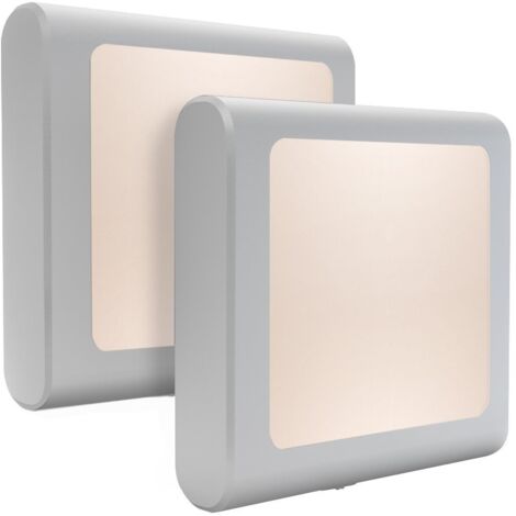 Veilleuse avec capteur de luminosité, 2 pièces, à réglage continu
