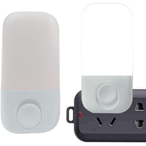 Veilleuse bébé avec capteur crépusculaire, marche/arrêt automatique, veilleuse bébé à brancher, veilleuse pour couloir, cuisine, blanc, 0,5 W, 4,5 x 9 cm XXW