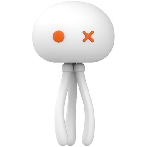 Veilleuse bébé en forme de méduse, lampe de chevet à intensité variable en silicone, 3 modes d'éclairage, batterie intégrée, commande tactile et trépied flexible en forme de pieuvre