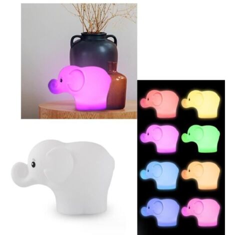 Veilleuse bébé,veilleuse éléphant rechargeable,veilleuse voyage portable,lumière ambiante de chevet dortoir,décoration de chambre
