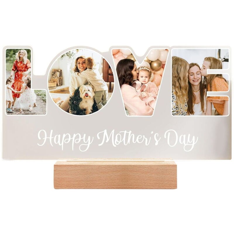 Veilleuse Cadeau de Saint-Valentin Pour Lui Son Amour et Photos Cadeau d'Anniversaire Pour Petite Amie Petit Ami Cadeau Personnalisé Pour Femme Mari