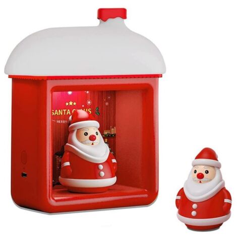 Veilleuse chambre d'enfant, lampe chevet port USB, décoration Père Noël 3D, 3 niveaux luminosité, interrupteur magnétique, rechargeable
