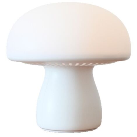 Veilleuse champignon rechargeable USB pour chambre de bébé - Horloge tactile tricolore 3600 mAh+