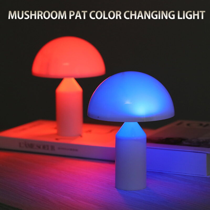 Veilleuse Champignons, Contact Peut Changer de Couleur Pat Light Décoration de Maison Décoration de Table
