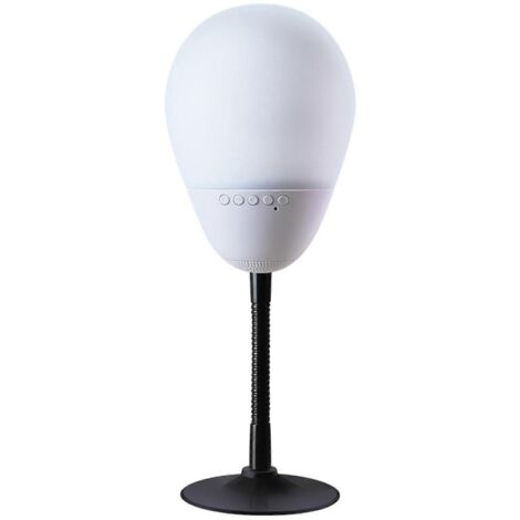 Veilleuse colorée avec haut-parleur sans fil compatible Bluetooth et commandes tactiles intelligentes