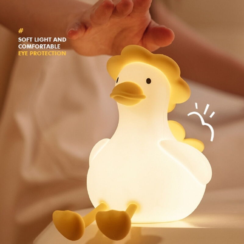 Veilleuse créative en silicone pour enfants, ambiance anniversaire, veilleuse, dessin animé, mignon, en silicone