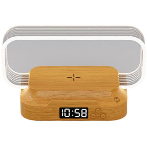 Veilleuse de chevet avec réveil tactile pour chambre à coucher