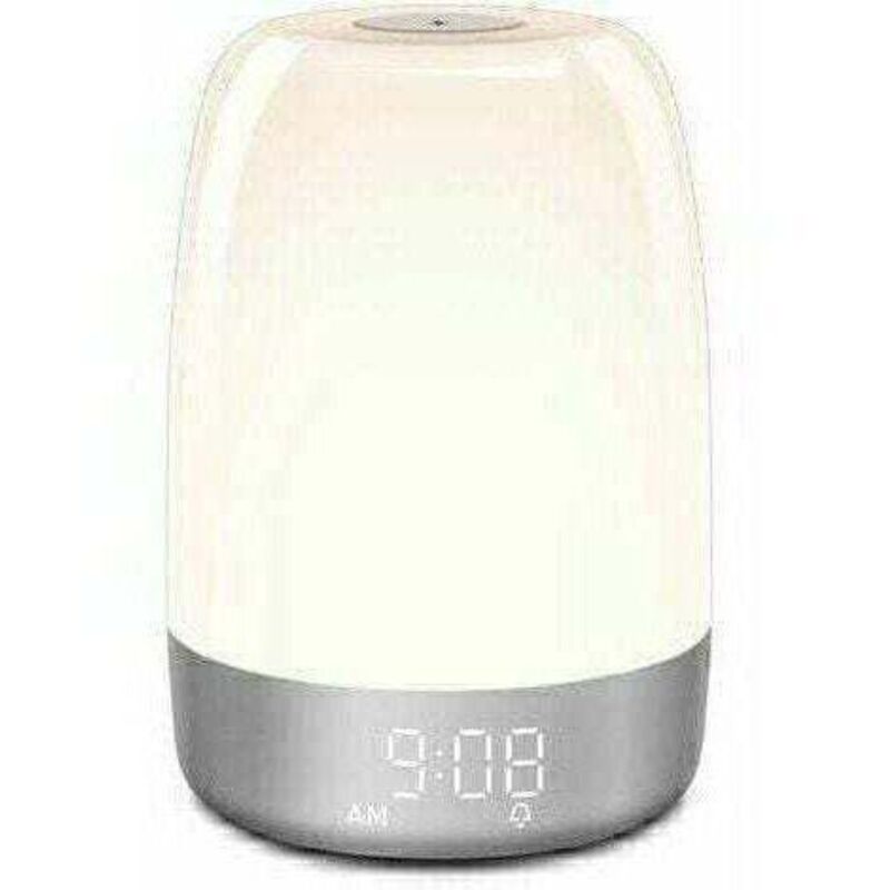 Lampe de chevet tactile à intensité variable, réveil-avec veilleuse à couleur rvb, minuterie-chambre à coucher, sommeil - Lablanc