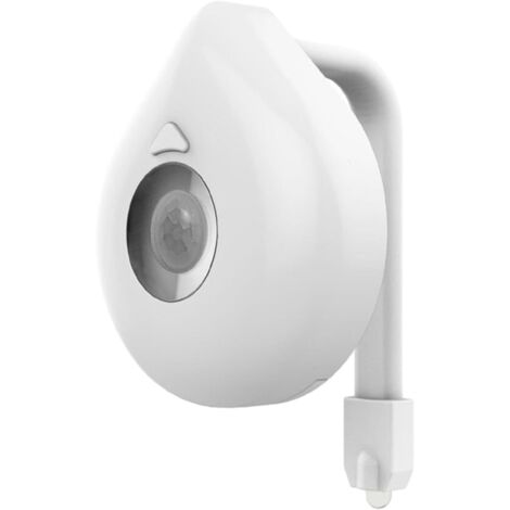 Veilleuse de toilettes – Applique LED activée par détecteur de mouvement, modes de couleur changeants, éclairage intelligent à piles
