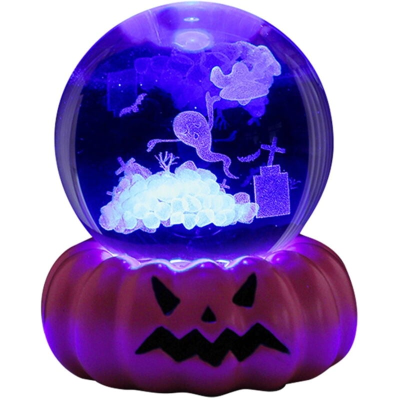 Feiyue - Veilleuse d'Halloween 3D led Décoration de table pour une décoration unique Idéal pour les fêtes à la maison et les célébrations festives