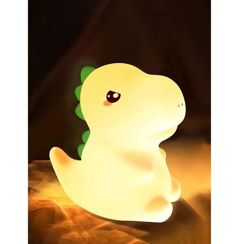 Veilleuse Dinosaure,Veilleuse Silicone Portable Rechargeable,Decoration Chambre Bebe,Cadeau