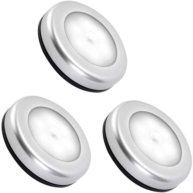 Veilleuse d'intérieur avec détecteur de mouvement, lampe à piles à détecteur de mouvement led pour escaliers, éclairage led marche/arrêt automatique,