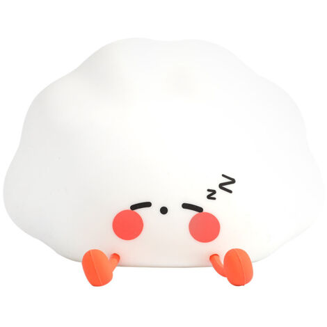 Veilleuse Dumpling, Lampe de Chevet LED, Petite Lampe de Nuit pour Chambre à Coucher, Veilleuse USB, Lampes Mignonnes avec Fonction Support pour Téléphone