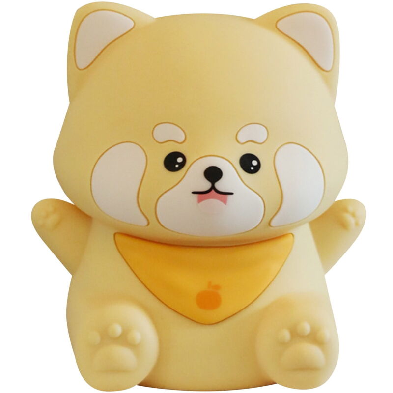 Feiyue - Veilleuse en forme de petit raton laveur, lumière vibrante, tête de lit, charge, sommeil, cadeau pour enfants, décoration en gel de silice