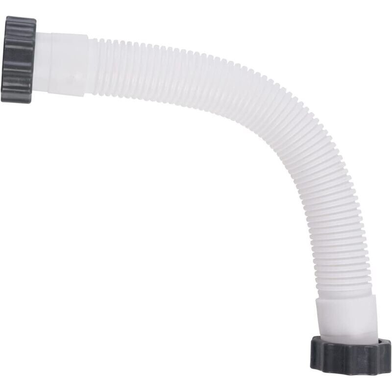 Tuyau flexible de rechange pour filtre de piscine, tuyau de pompe de piscine, tuyau d'aspiration，blanc，40.6cm