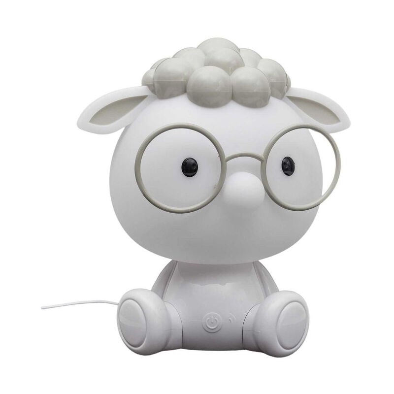 Paris Prix - Veilleuse Enfant à led 'Mouton' 25cm Blanc
