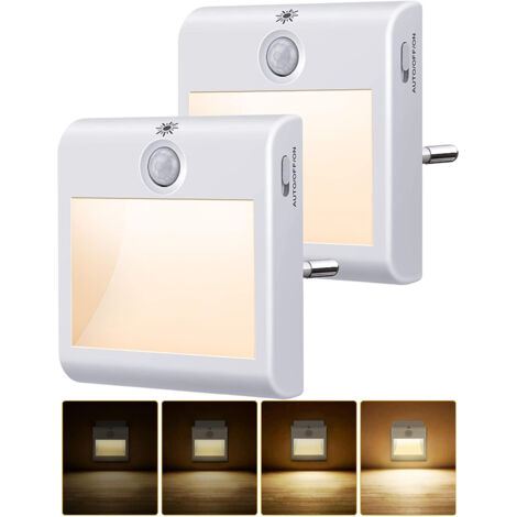 Livired Veilleuse Led Detecteur De Mouvement [Lot De 2], USB Veilleuse Rechargeable, Lampe