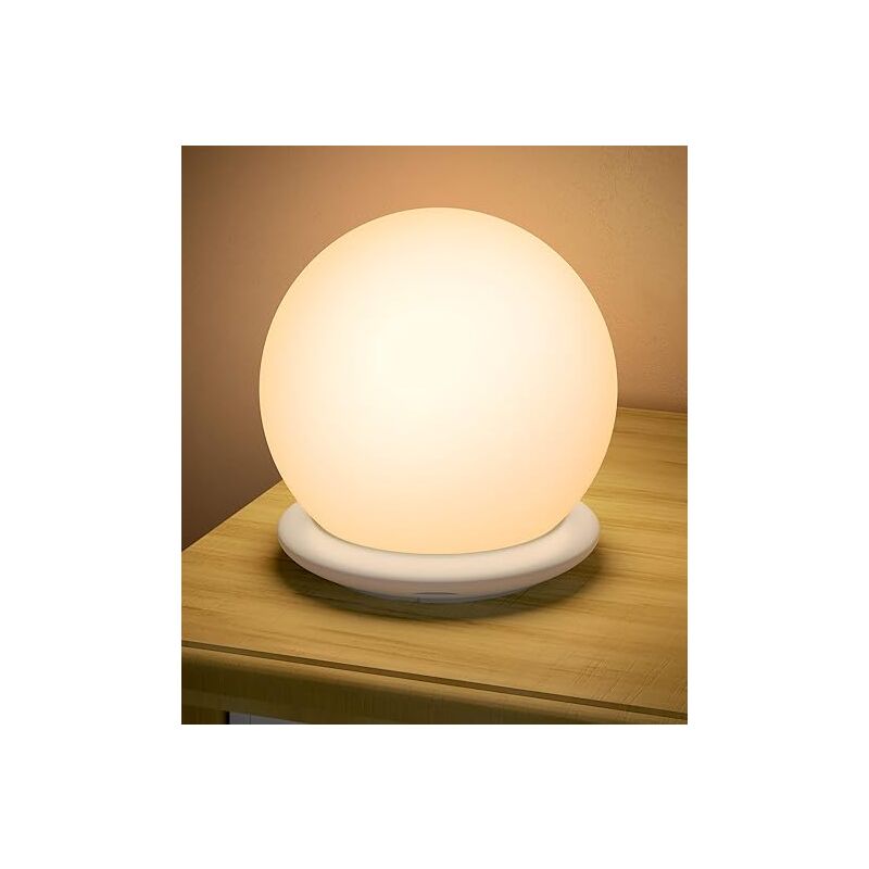 Veilleuse Enfant Rechargeable, Veilleuse Bébé avec Minuterie 1H Dimmable Contrôle Toucher 8 Changements de Lumière Recharge USB, Lampe de Chevet Pour