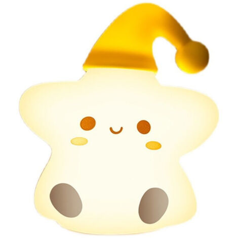 Veilleuse étoilée mignonne - Silicone -Tap Tap Étoile filante