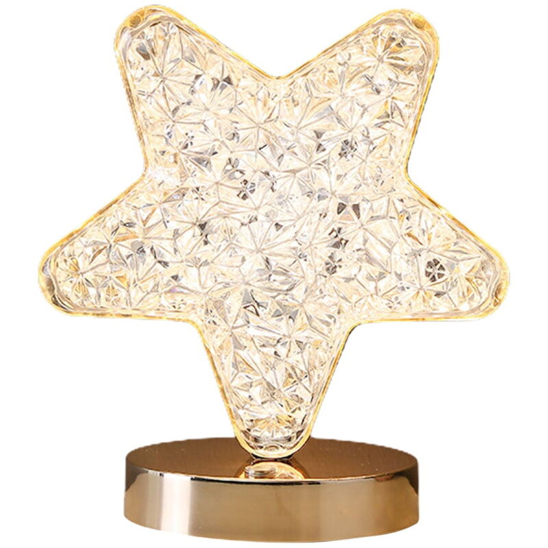 Veilleuse étoilée pour salon, chambre à coucher, salle de bain, lampe de table décorative, lampe lunaire