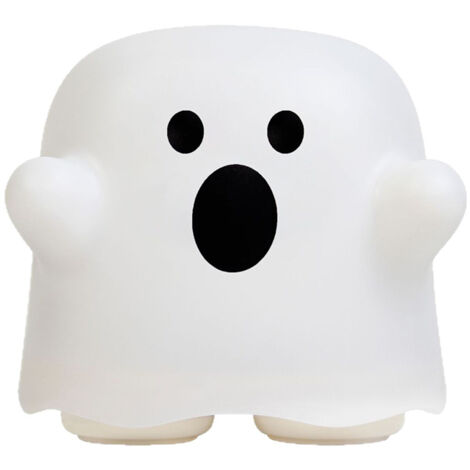Veilleuse Fantôme Effrayante, Lampe de Table Citrouille Créative 2025 avec Interrupteur, Idée Cadeau Déco pour Chambre et Bureau Halloween (Fantôme Surpris)