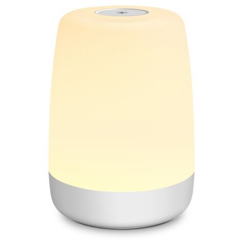 Veilleuse - Lampe De Chevet Tactile Rechargeable USB - 256 Couleurs RVB Avec Mode Chaud Et Minuteur - Pour Chambre Salon Camping - 1 Pièce