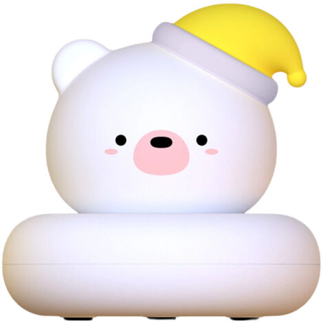 Veilleuse lapin rose mignonne, lampe de chevet LED à intensité variable, veilleuse tactile pour chambre de fille.