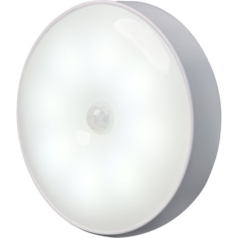 Veilleuse LED Automatique, Lampe Detecteur de Mouvement Interieur, Lumiere Autocollante USB Pile Rechargeable, LED Sans Fil (Blanc)