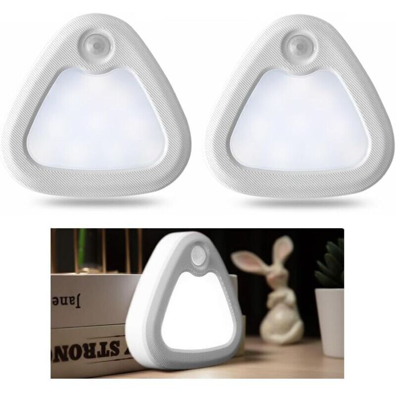 Veilleuse LED avec détecteur de mouvement, éclairage intérieur à détecteur de mouvement, éclairage LED sans fil alimenté par batterie, base