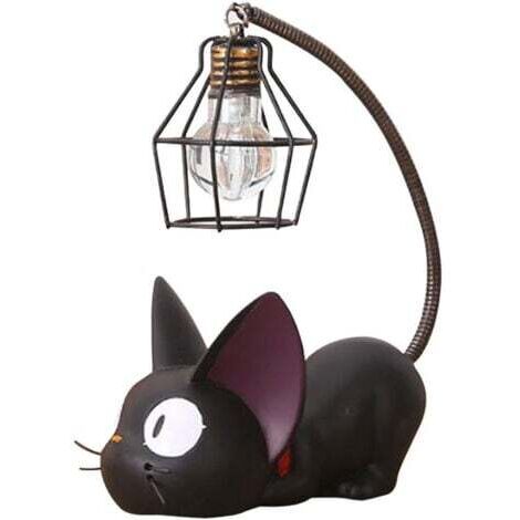 Veilleuse LED chat abat-jour en fer, lampe de chevet cadeau d'anniversaire pour enfants, décoration de bureau