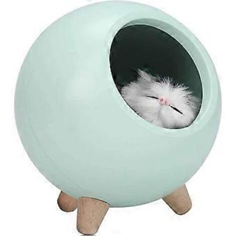 Veilleuse LED Chat Mignon, Maison de Chat Miniature pour Chambre d'Enfant, Lampe d'Ambiance, Cadeau d'Anniversaire