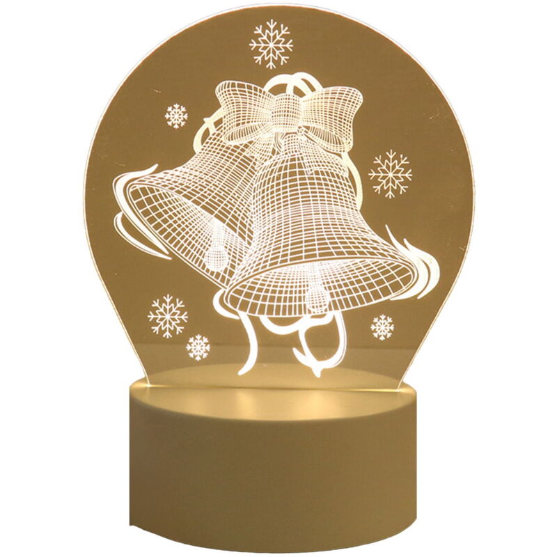 Veilleuse led de Noël en forme de cerf, lampe de bureau pour enfants, garçons et filles, avec base solide, alimentée par usb, idéale pour la