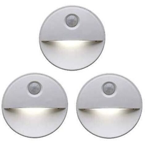 Veilleuse LED détecteur de mouvement  Teinte induisant le sommeil grâce aux ampoules LED  Fonctionnement sans fil  Parfait pour les armoires de salle de bain, les escaliers et plus