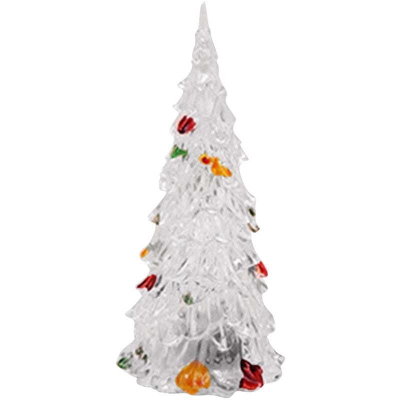 Feiyue - Veilleuse led en émail couleur sapin de Noël - Dégradé coloré