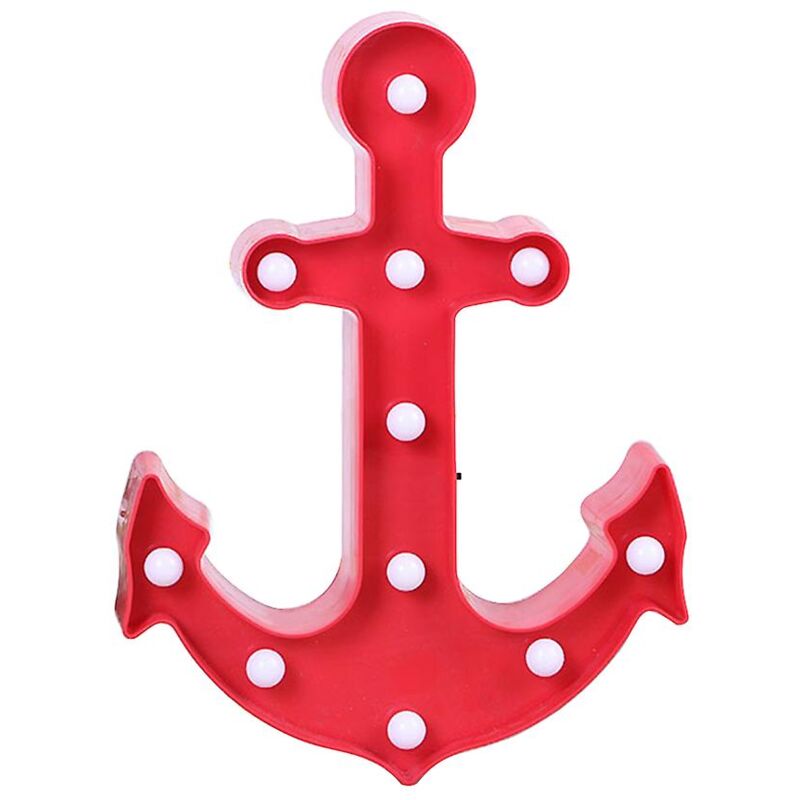 Veilleuse LED en forme d'ancre de bateau pour chambre à coucher