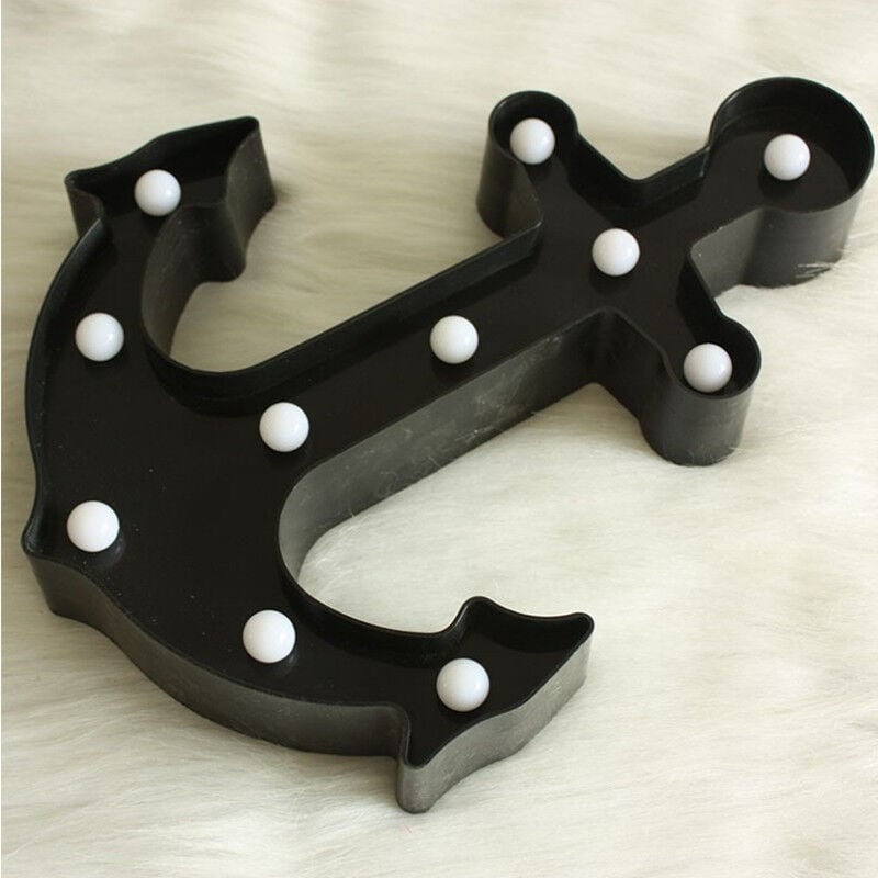 Fei Yu - Veilleuse led en forme d'ancre de bateau pour chambre à coucher