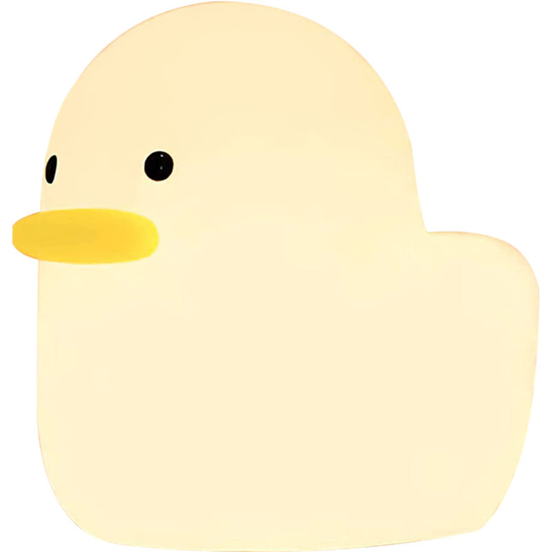 Yzmrbdqc - Veilleuse led en forme de canard, canard mignon en silicone pour chambre d'enfant, lampe de table rechargeable, lampe de chevet avec