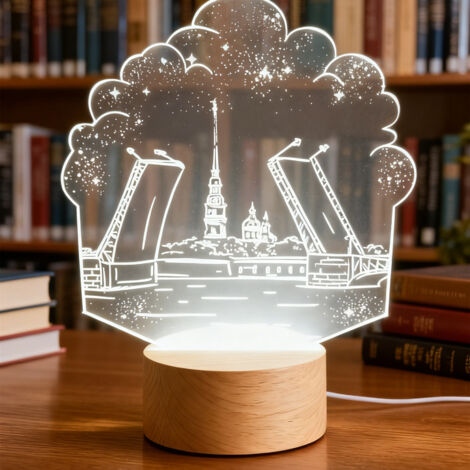 Veilleuse LED   Lampe 3D RGB