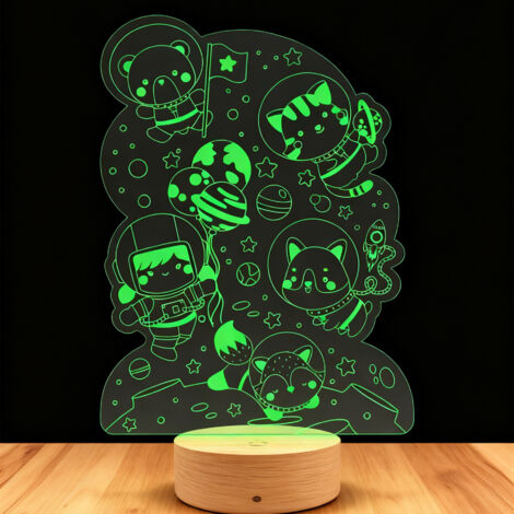 Veilleuse LED Lampe 3D RGB