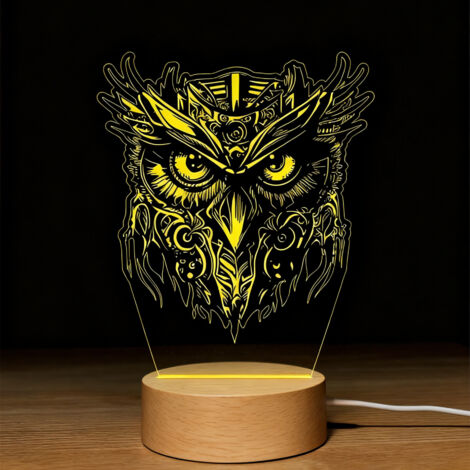 Veilleuse LED   Lampe 3D RGB
