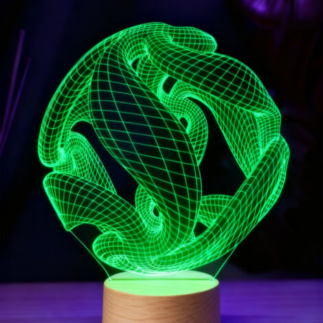 Veilleuse LED Lampe 3D RGB
